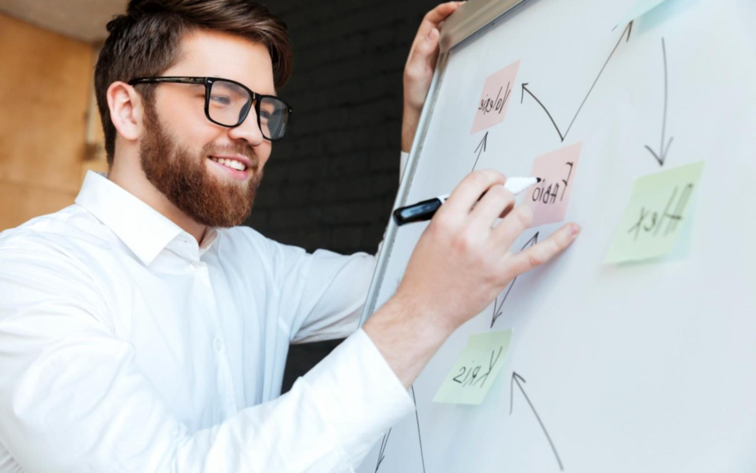 Financial analysis workspace with charts and data visualization